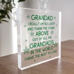 Grandad Gifts Acrylic Block Grandad Christmas Birthday Gifts