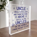 Uncle Gifts Acrylic Block Uncle Christmas Birthday Gifts For Him