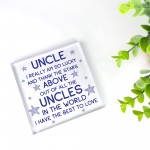 Uncle Gifts Acrylic Block Uncle Christmas Birthday Gifts For Him