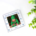 My First Christmas Photo Block Personalised Babys 1st Christmas