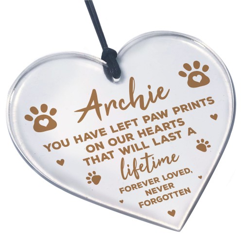 Remembrance Bauble For Dog Cat Pet At Christmas Personalised