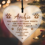 Remembrance Bauble For Dog Cat Pet At Christmas Personalised