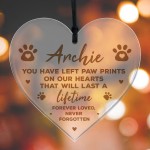 Remembrance Bauble For Dog Cat Pet At Christmas Personalised