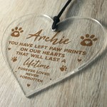 Remembrance Bauble For Dog Cat Pet At Christmas Personalised