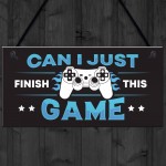 Gaming Sign For Boys Bedroom Games Room Gamer Son Brother