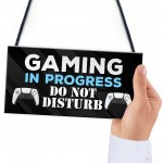 Gaming In Progress Boys Bedroom Door Sign Gamer Gifts