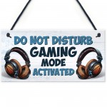 Gaming Sign For Boys Bedroom Do Not Disturb Gaming Bedroom