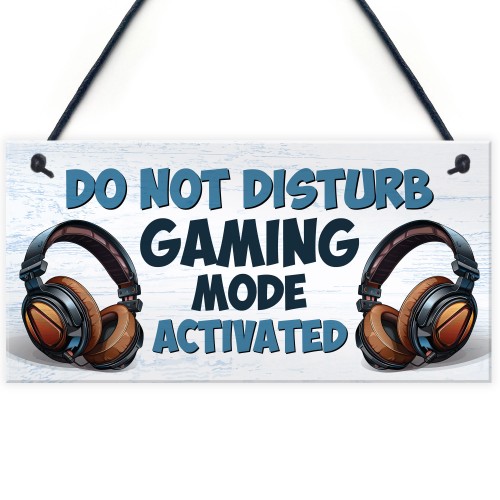 Gaming Sign For Boys Bedroom Do Not Disturb Gaming Bedroom