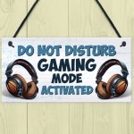 Gaming Sign For Boys Bedroom Do Not Disturb Gaming Bedroom