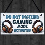 Gaming Sign For Boys Bedroom Do Not Disturb Gaming Bedroom