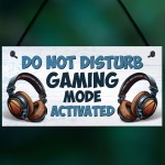 Gaming Sign For Boys Bedroom Do Not Disturb Gaming Bedroom