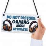 Gaming Sign For Boys Bedroom Do Not Disturb Gaming Bedroom