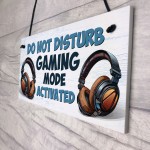 Gaming Sign For Boys Bedroom Do Not Disturb Gaming Bedroom