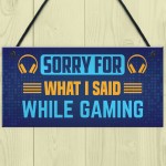 Gaming Sign For Games Room Bedroom Gamer Gift Gaming Bedroom