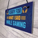 Gaming Sign For Games Room Bedroom Gamer Gift Gaming Bedroom