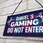 Gaming Sign PERSONALISED Gamer Sign For Boys Bedroom Games Room