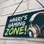 Gaming Sign For Boys Bedroom Personalised Gaming Zone Plaque