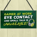 Gaming Sign Novelty Gaming Bedroom Accessories Hanging Sign