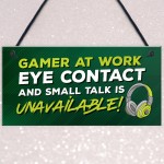 Gaming Sign Novelty Gaming Bedroom Accessories Hanging Sign