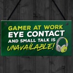 Gaming Sign Novelty Gaming Bedroom Accessories Hanging Sign