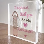 Personalised Will You Be My Bridesmaid Proposal Gift Wedding