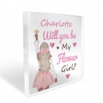 Personalised Will You Be My Flower Girl Proposal Gift Wedding