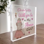 Personalised Will You Be My Flower Girl Proposal Gift Wedding