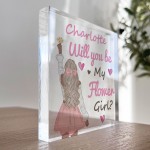 Personalised Will You Be My Flower Girl Proposal Gift Wedding