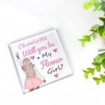 Personalised Will You Be My Flower Girl Proposal Gift Wedding