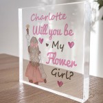 Personalised Will You Be My Flower Girl Proposal Gift Wedding