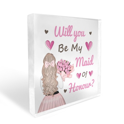 Will You Be My MAID OF HONOUR Proposal Gift Wedding Gifts