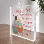 1st Anniversary Gift For Husband Wife 1st Wedding Anniversary