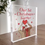 Our 1st Christmas Together Gift Acrylic Block First Christmas