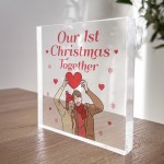 Our 1st Christmas Together Gift Acrylic Block First Christmas