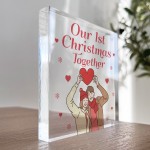 Our 1st Christmas Together Gift Acrylic Block First Christmas