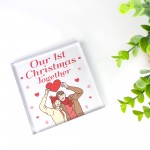 Our 1st Christmas Together Gift Acrylic Block First Christmas