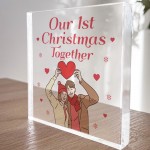 Our 1st Christmas Together Gift Acrylic Block First Christmas