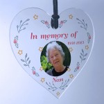 Remembrance Christmas Decoration Personalised Photo Bauble