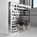 Best Friend Acrylic Plaque Friendship Gift For Her Christmas