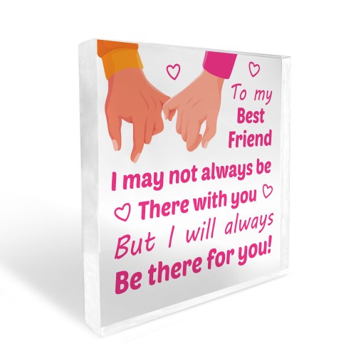 Best Friend Friendship Acrylic Plaque Gift For Christmas 