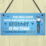 Uncle Gift Idea For Birthday Christmas Plaque Uncle Brother Gift