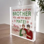 Brother Gifts Christmas Gifts For Brother Acrylic Plaque Gifts