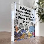 Colleague Freestanding Plaque Christmas Secret Santa Gift