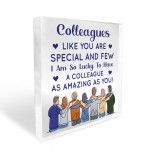 Colleague Gifts For Christmas Acrylic Plaque Secret Santa Gifts