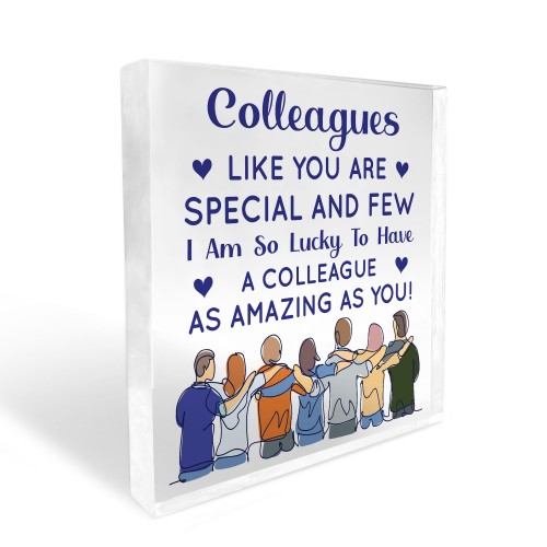 Colleague Gifts For Christmas Acrylic Plaque Secret Santa Gifts