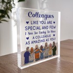 Colleague Gifts For Christmas Acrylic Plaque Secret Santa Gifts