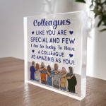 Colleague Gifts For Christmas Acrylic Plaque Secret Santa Gifts