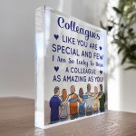 Colleague Gifts For Christmas Acrylic Plaque Secret Santa Gifts