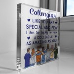 Colleague Gifts For Christmas Acrylic Plaque Secret Santa Gifts