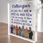 Colleague Gifts For Christmas Acrylic Plaque Secret Santa Gifts